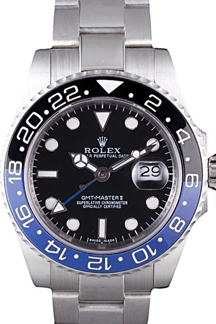 MiroTime 0807 Rolex GMT Master II Oyster Collection Brushed Stainless Steel Band 621492